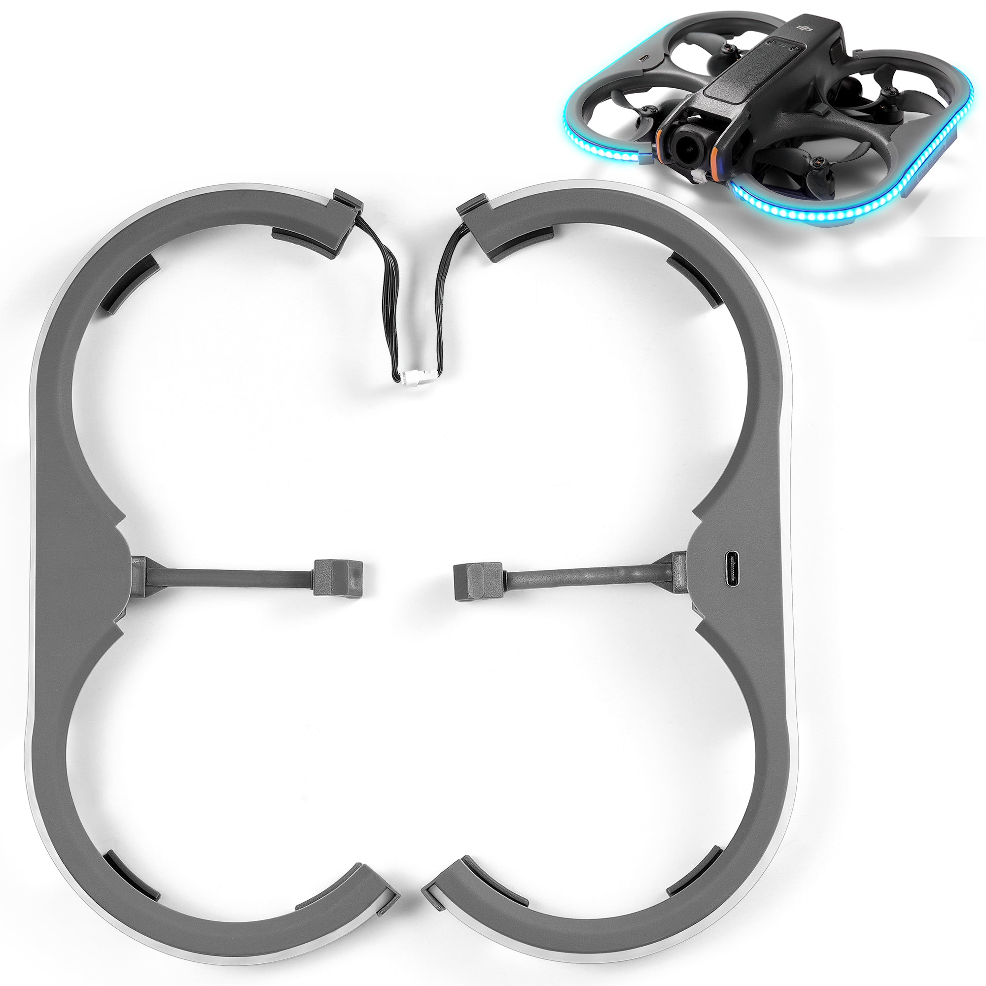 VIFLY Duct Guards with Colorful LED Strip for DJI Avata 2 – VIFLY