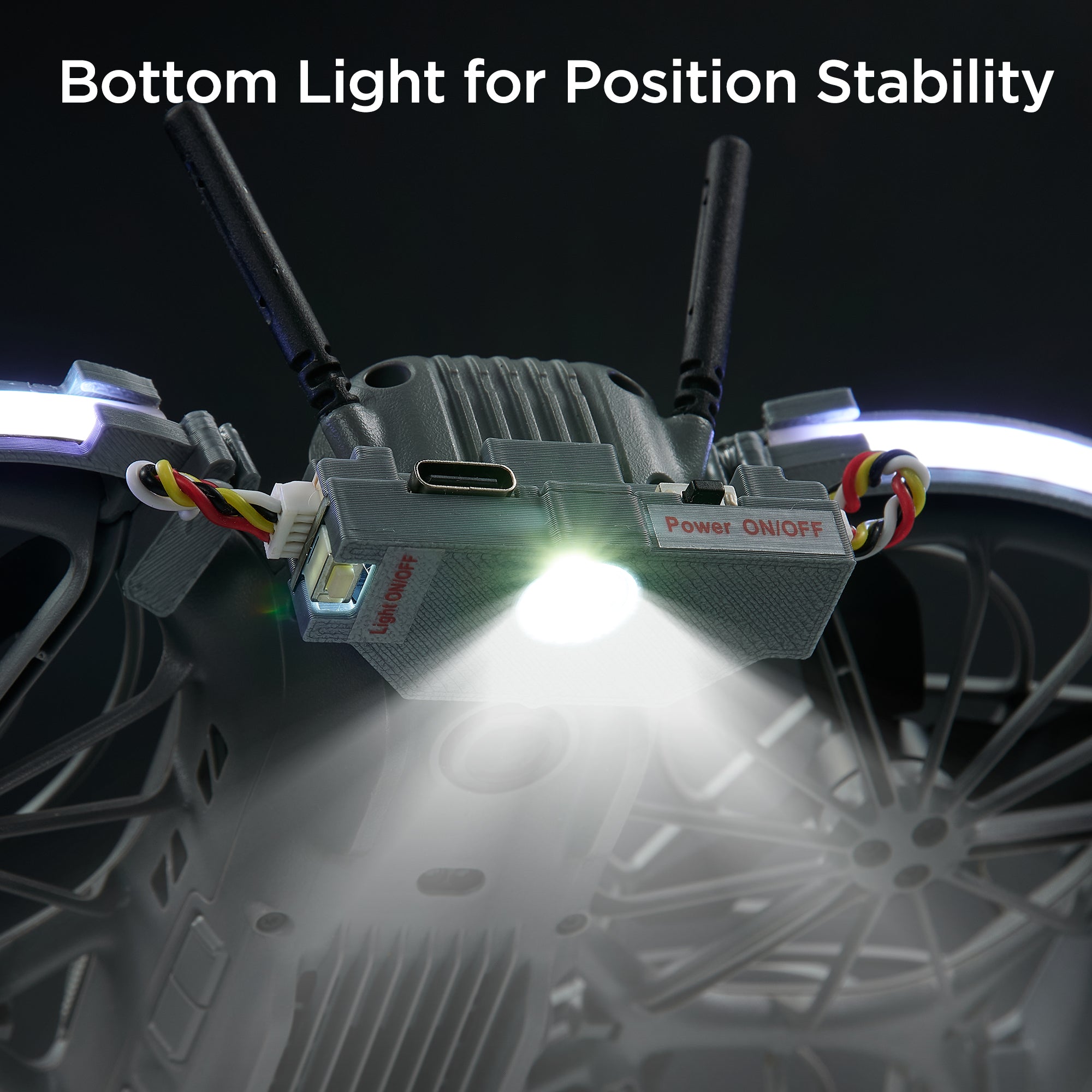 ネオライファ CLIONE DOT VIFLY Neo2Halo LED Light Strip for DJI Neo 2, Multi-Color Dynamic