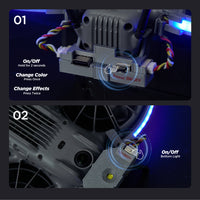 VIFLY Neo2Halo LED Light Strip for DJI Neo 2, Multi-Color Dynamic Modes Brings Stunning Aerial Light Shows, Bottom Light Illumination Ensures Position Stability in Darkness