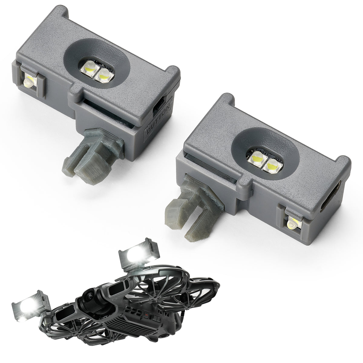 VIFLY Neo2Beam Search Light Dual Pack, Compact Headlamp for DJI Neo 2 – Illuminate Night & Indoor Flights