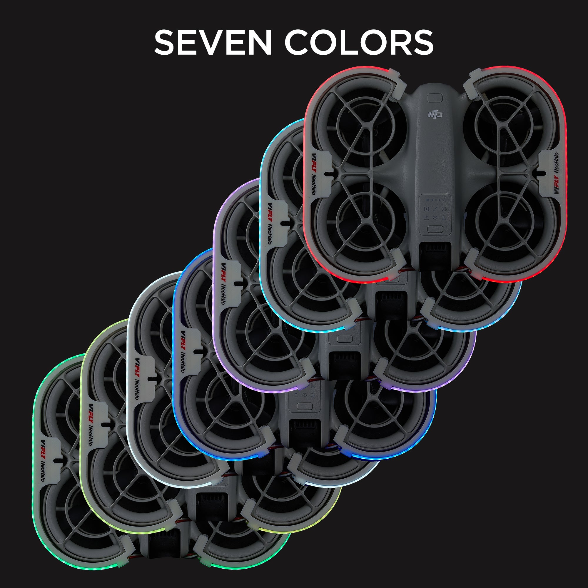 VIFLY NeoHalo LED Light Strip for DJI Neo, Multi-Color Dynamic